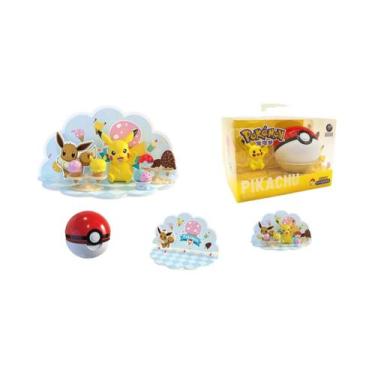 Imagem de Figura De Ação 3D Pokémon Para Crianças Pikachu Squirtle Bulbasaur Sno