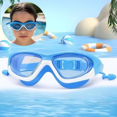 Imagem de Óculos De Natação Infantil Piscina Praia Verão Protetor De Ouvido Com 
