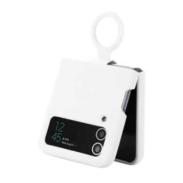 Imagem de Fabater Z Flip 3 5G 2021 Modelo Anti Arranhões Slim Capa Protetora à Prova de Choque para Uso Diário Adequada para Z Flip 3 (Branco)