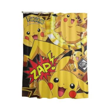 Imagem de Cortina De Chuveiro Com Desenho De Squirtle Pokemon, Decoração Leve Pa