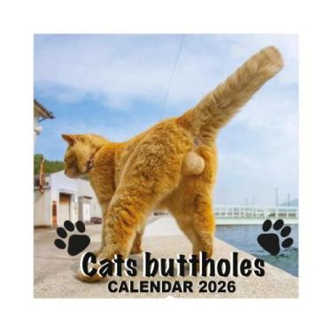 Imagem de Calendário De Parede Engraçado Com Rabo De Gato 2026 - Planner Humorís