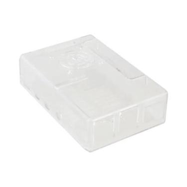 Imagem de Capa Transparente Preta Em ABS Para Raspberry Pi 4 Modelo B Com Tampa 