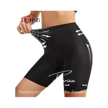 Imagem de Shorts De Segurança De Cintura Alta Em Seda Gelada Para Mulheres, Anti