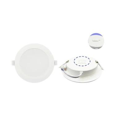 Imagem de Luminária LED Embutida 3 CCT 3000K 4000K 6500K 120V 220V Painel Redond