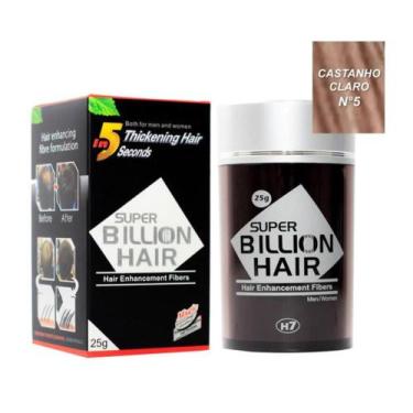 Imagem de Super Billion Hair Disfarça Calvície Fibras de Queratina Maquiagem Cap