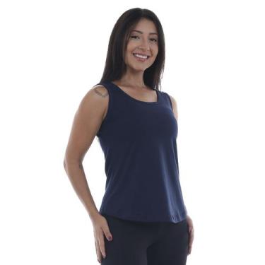 Imagem de Regata De Alça Larga Feminina Para O Calor Leve Confortável Cor:RosaTa