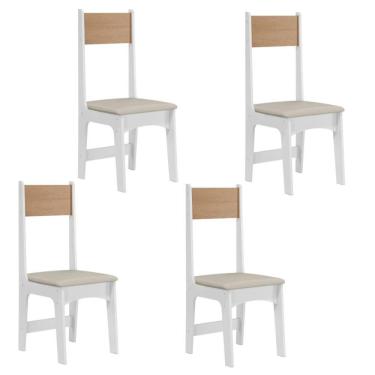 Imagem de Kit 4 Cadeiras Delta – Courino Revestido Estrutura 100% MDF – Sonetto