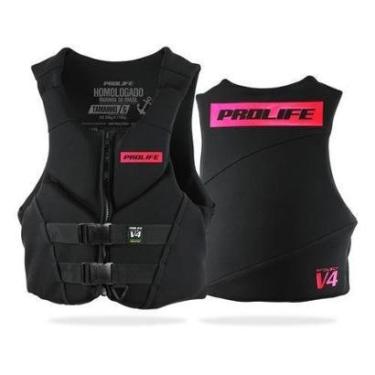 Imagem de Colete Salva Vidas Neoprene Homologado Classe V Prolife V4  - Amarelo - EG (ACIMA DE 110KG)-Unissex