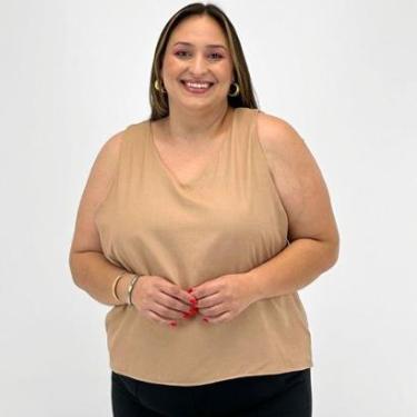 Imagem de Blusa Formitz Plus Size Regata Básica Feminina-Feminino