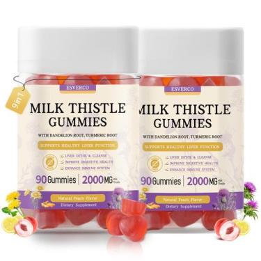 Imagem de Suplemento Esverco Gummies de Cardo Mariano 2000mg para Fígado 180 uni