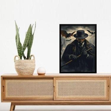 Imagem de Quadro Decorativo Exu Morcego 33X24Cm
