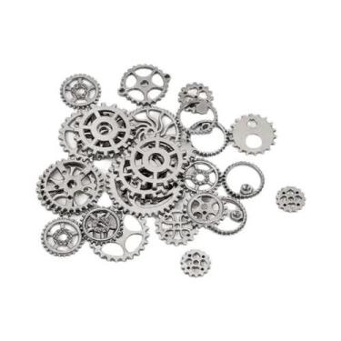 Imagem de Molde De Resina Epóxi Com Engrenagens Metálicas 50g 100g Para Joias DI