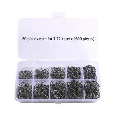 Imagem de Conjunto De Anzóis De Pesca Em Aço De Alto Carbono 1000 Peças, Afiados