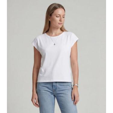 Imagem de Blusa Feminina em Malha Infinita Cor Branco, G, Branco