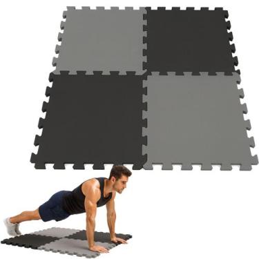 Imagem de Kit 4 Placas Tatame Eva Tapete Atividade Bebe Cores Conforto - Evamax,