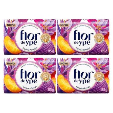 Imagem de Kit 4 Sabonetes em Barra Flor de Ypê Frésia e Pêssego 85g