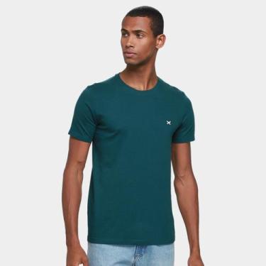 Imagem de Camiseta Hering Básica Masculina, Verde escuro, P