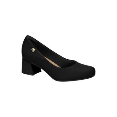 Imagem de Sapato Scarpin Ortopédico Modare Salto Grosso Confortavel, Preto, 35