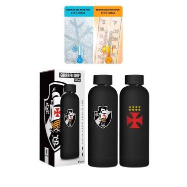 Imagem de Garrafa Térmica Emborrachado Grip 500Ml Água Quente Frio - Brasfoot