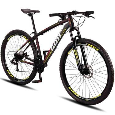 Imagem de Bicicleta Aro 29 Alumínio Gott 24v Freio a Disco X-Treme, Amarelo, Ver