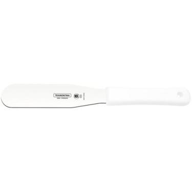 Imagem de Espátula Profissional Para Bolo Aço Inox Tramontina Cabo , Branco
