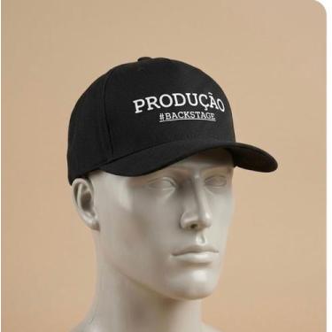 Imagem de Boné Unissex Preto Produção Backstage Exclusivo ATM