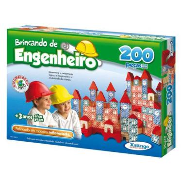 Imagem de Jogo Brincando de Engenheiro 200 Peças - Xalingo