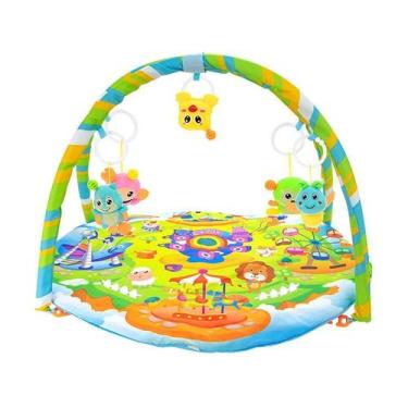 Imagem de Tapete de Atividades Infantil Bebe com Chocalho Colorido - Zein, Color