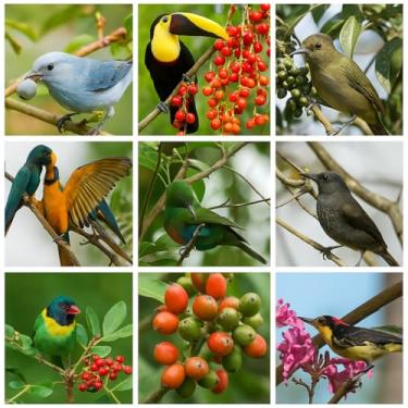 Imagem de Kit 200 Sementes de Arvores Que Atraem Pássaros-10 Espécies