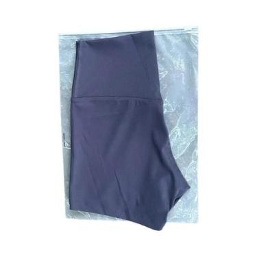 Imagem de Shorts de Yoga Fitness Feminino - Cintura Alta, Cor Sólida, Legging Ju