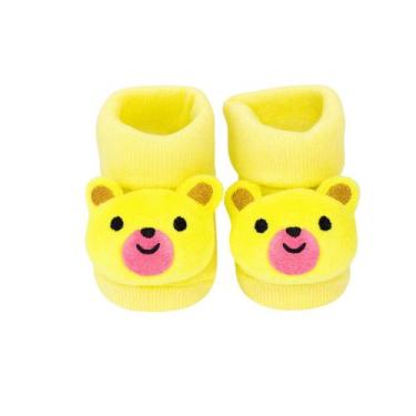 Imagem de Meia Antiderrapante para Bebê 0 a 12 Meses 3d Bichinhos - Plin Baby, U