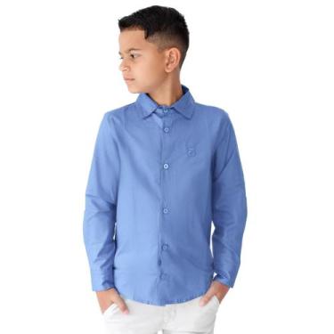 Imagem de Camisa Social Slim Manga Longa Infantil de Menino Noivinho - Ewg Moda 