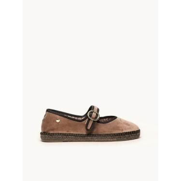 Imagem de Sapatilha Adelfa Veludo Taupe - Alhamas, Não se aplica, 36