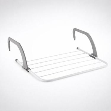 Imagem de Varal Portátil Dobrável com 5 Varetas para Porta Janela e Sacada - Gen