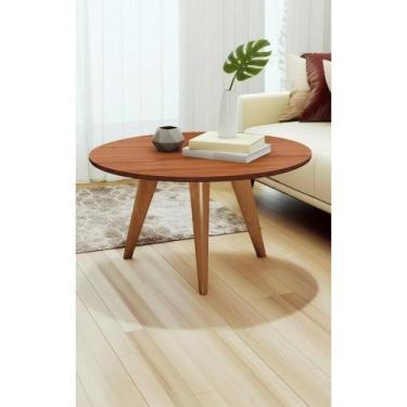 Imagem de Mesa Centro Freijó Design Moderno Retrô Pés Palito - Congratulations S