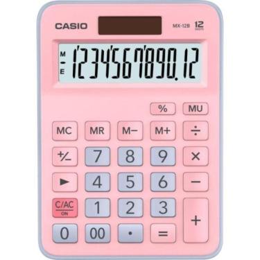 Imagem de Calculadora De Mesa Casio Mx-12b-pklb 12 Dígitos Rosa Azul