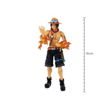 Imagem de Action Figure de Coleção Megahouse Variable Action Heroes Portgas D. Ace Articulada de 16 cm