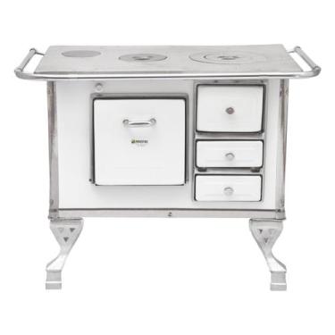 Imagem de Fogão a Lenha 2 Bocas Maestro N1 Esquerdo - Branco, Branco