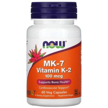 Imagem de Vitamina K2 Mk7 100mcg 60 Caps - Now Foods - sku 2150