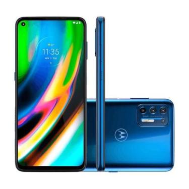 Imagem de Smartphone motorola g9 plus azul indigo 128gb, 128GB, Azul