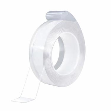 Imagem de Fita Dupla Face Transparente Mágica 2cm x 3m Reutilizável Forte 1kg Al
