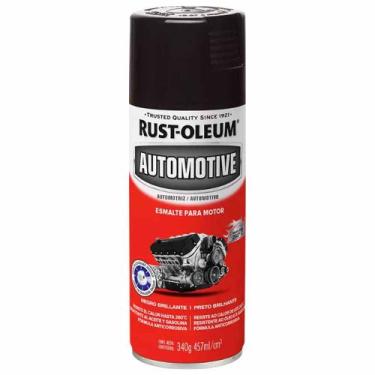 Imagem de Esmalte Spray Alta Temperatura Motor 260c Brilho Rust Oleum, Preto - B