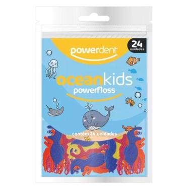 Imagem de Fio Dental Ocean Kids Powerfloss Infantil Powerdent 24 Unidades