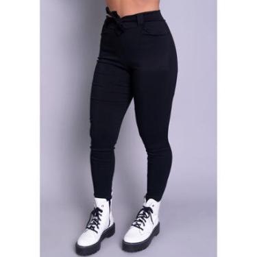 Imagem de Calça Feminina Bengaline Lisa Com Laço-Feminino