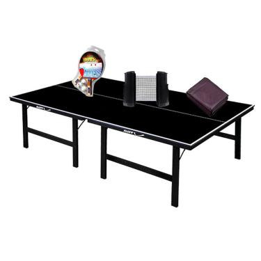 Imagem de MESA PING PONG PRETA MDP 15mm 1010 KLOPF + Kit 5055 + Rede Retrátil Preta + Capa