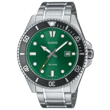 Imagem de Relógio Casio Masculino Ref: Mdv-107d-3a2vdf Duro Diver Prateado