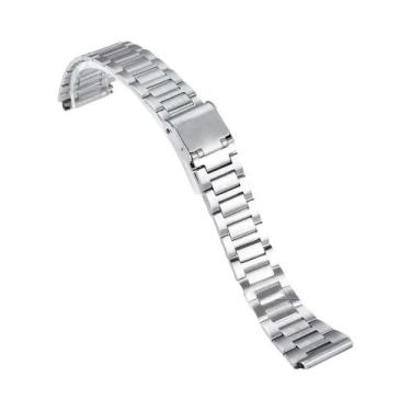 Imagem de Pulseira De Relógio Unissex De Aço Inoxidável 18mm Para Casio F-91W W8