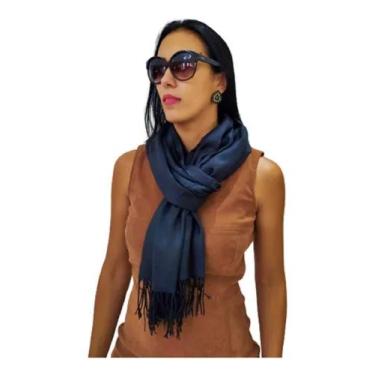 Imagem de Cachecol Lenço Pashimina Xale Echarpe - Na moda