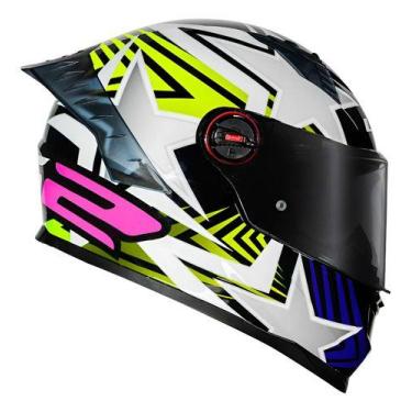Imagem de Capacete Ls2 Ff358 Pro Estellar Azul E Amarelo Starwar Ii Desenho:Sóli
