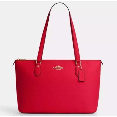 Imagem de Bolsa Tote Coah Signature Gallery Couro Original, Vermelho